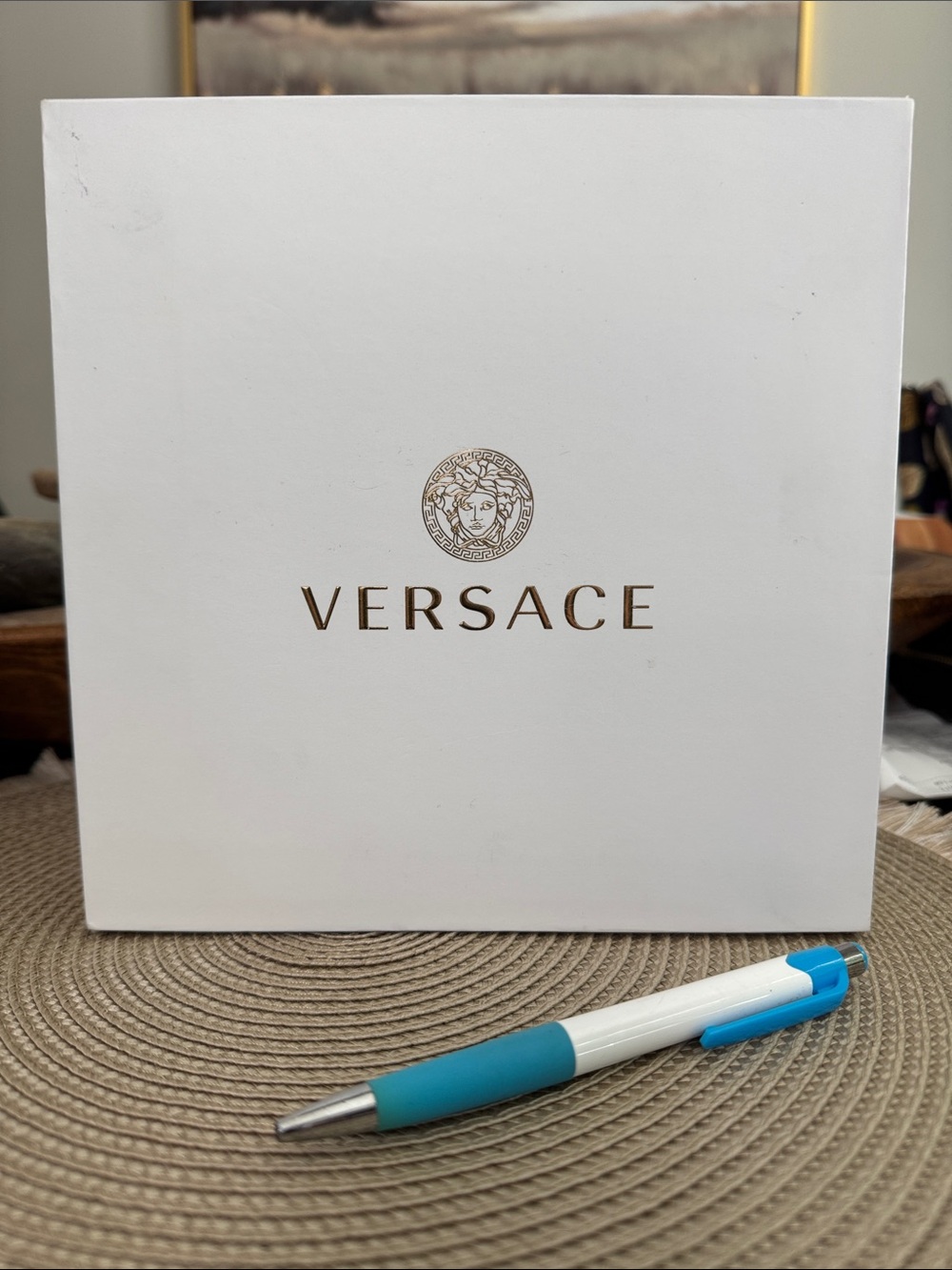 Versace White Box with Gold Logo Modified inside